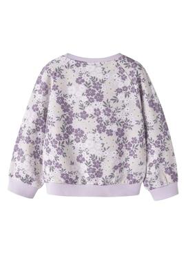 Sweat à capuche Name It Dartia violet pour fille