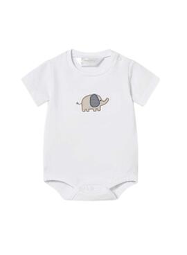 Ensemble 3 pièces Mayoral, sweat-shirt imprimé et pantalon bleu pour bébé.