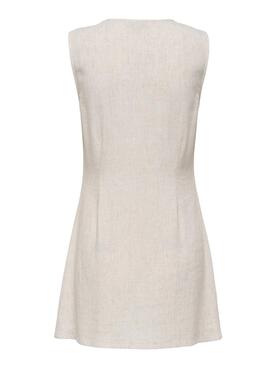 Robe Only Siesta beige pour femme