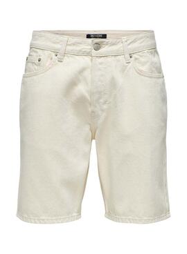 Bermudas Only and Sons Sedge beige pour homme