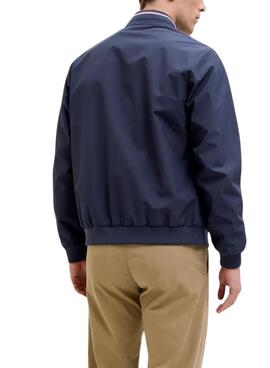 Veste bombardier bleue pour homme de Jack and Jones