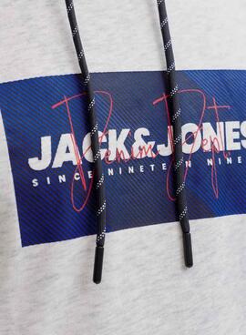 Sweatshirt Jack and Jones Cole gris pour homme.