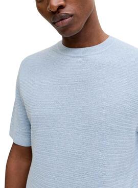 T-shirt Jack and Jones Bluriley bleu pour homme