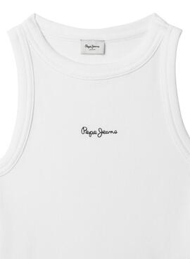 T-shirt Pepe Jeans Giselle blanc pour fille