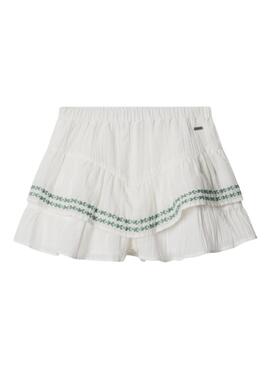 Shorts Pepe Jeans Hetty blanc pour fille