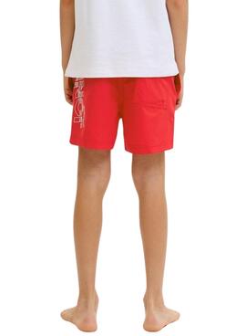 Maillot de bain Jack and Jones Maui rouge pour enfant