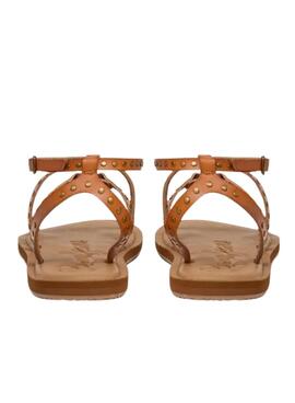 Sandalette Pepe Jeans Rio Studs marron pour femme