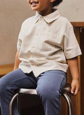 Chemise Name It Father toastée pour garçon.