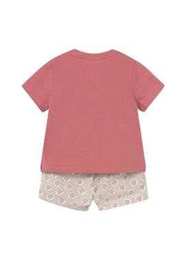 Ensemble Mayoral t-shirt rose et bermuda