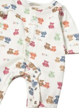 Pack Mayoral deux grenouillères oursons multicolores pour bébé