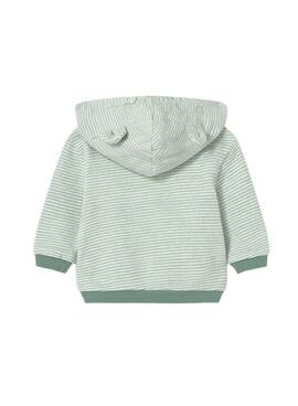 Ensemble de trois pièces mayoral, couleur vert fluo, pour bébé.