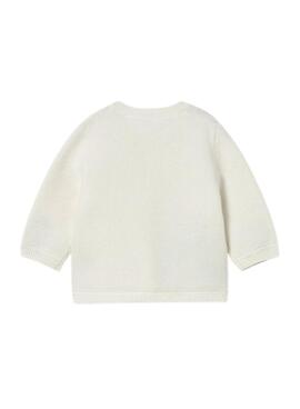 Veste en tricot beige Mayoral pour bébé