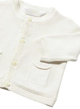 Veste en tricot beige Mayoral pour bébé