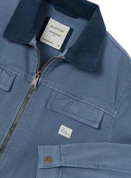 Veste bleue Mayoral à col contrasté pour garçon