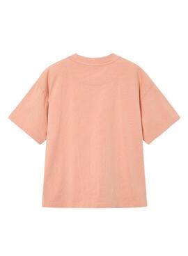 T-shirt Mayoral Hibou Barcelone soleil et plage corail pour garçon