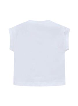 T-shirt Mayoral Modèle blanc pour fille