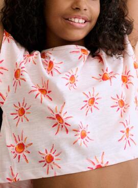T-shirt Mayoral Sol rose pour fille