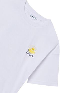 T-shirt Mayoral Cocktail blanc pour fille