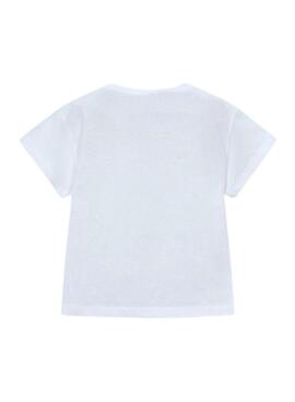 T-shirt Mayoral Girl blanc pour fille.