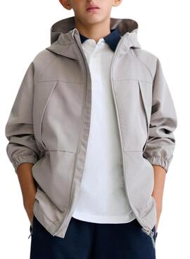 Veste coupe-vent grise Mayoral pour garçon