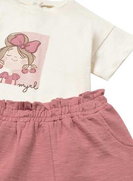 Survêtement Mayoral cerises roses pour fille