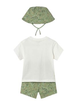 Ensemble trois pièces Mayoral Caméléon vert pour garçon