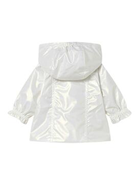 Coupe-vent Mayoral réversible blanc pour nouveau-né