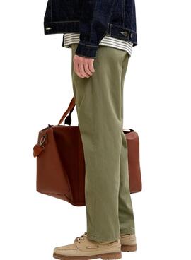 Pantalon Jack and Jones Kane chinois vert pour homme.