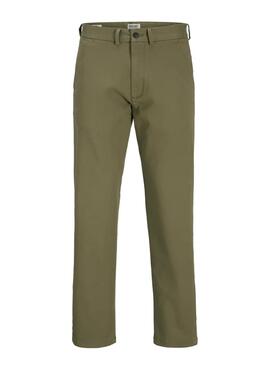 Pantalon Jack and Jones Kane chinois vert pour homme.