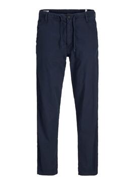 Pantalon Jack and Jones Kane Bindi bleu pour homme.