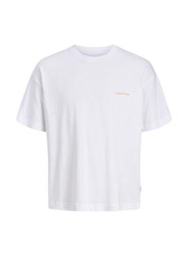 T-shirt Jack and Jones Ontauk blanc pour enfant