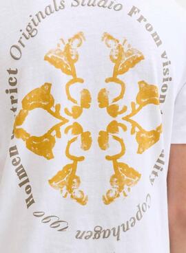 T-shirt Jack and Jones Ontauk blanc pour enfant