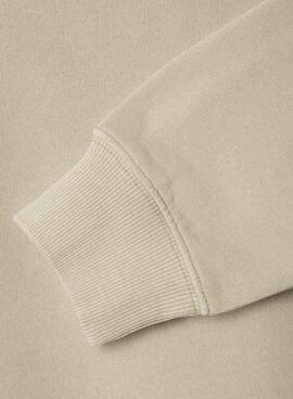 Sweatshirt Pepe Jeans William beige pour enfant.