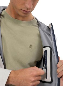 Parka El Pulpo imperméable beige pour homme