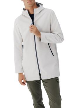 Parka El Pulpo imperméable beige pour homme