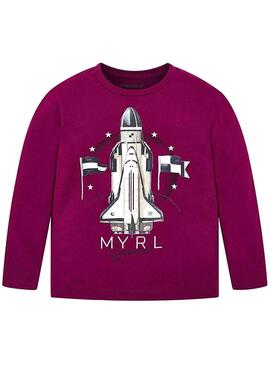 T-Shirt Mayoral Rocket Grenat Pour Enfante