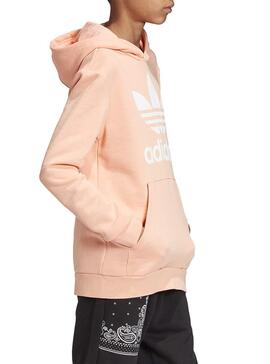 Sweat Adidas Trefoil Hoodie Saumon Enfant