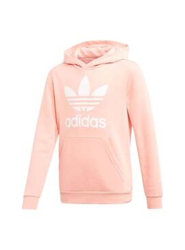 Sweat Adidas Trefoil Hoodie Saumon Enfant