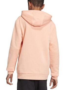 Sweat Adidas Trefoil Hoodie Saumon Enfant