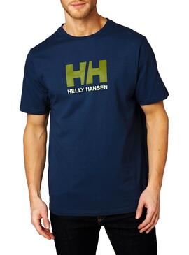 T-Shirt Helly Hansen Basic Logo Bleu Homme