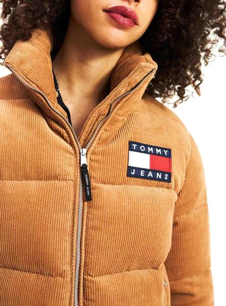 Veste Tommy Jeans Velours C tel Camel Pour Femme