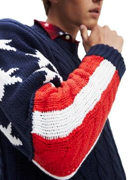 Pull Tommy Jeans American Flag Homme