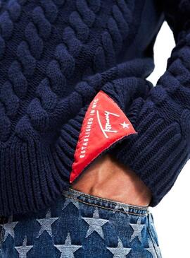 Pull Tommy Jeans American Flag Homme