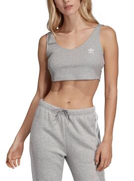 Top Adidas Styling Com Gris Femme