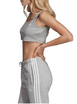 Top Adidas Styling Com Gris Femme