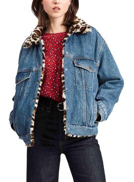 Veste levis sales fourrure homme