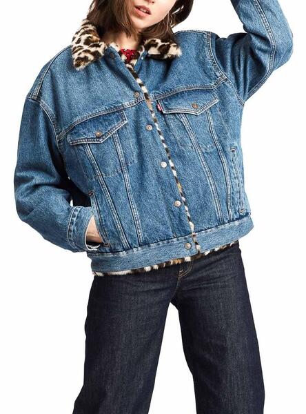 Veste Levis Fur Trucker Femme