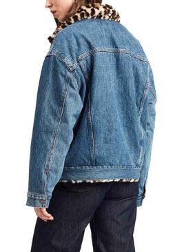 Veste Levis  Fur Trucker Femme