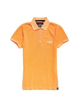 Polo Superdry Cotton Orange Femme