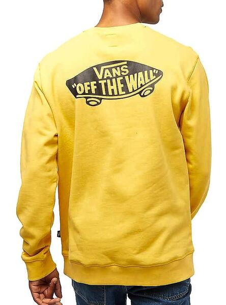 Sweat vans homme jaune on sale